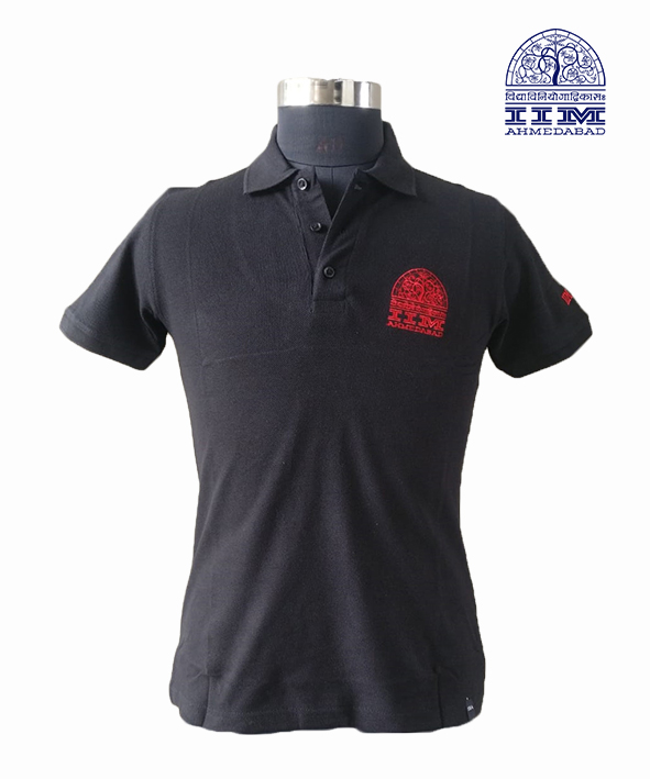 Classic Polo Black and Red Logo